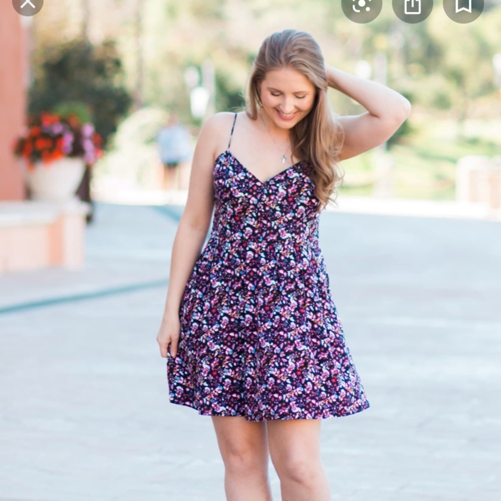 EXPRESS MINI FLORAL SPRING DRESS